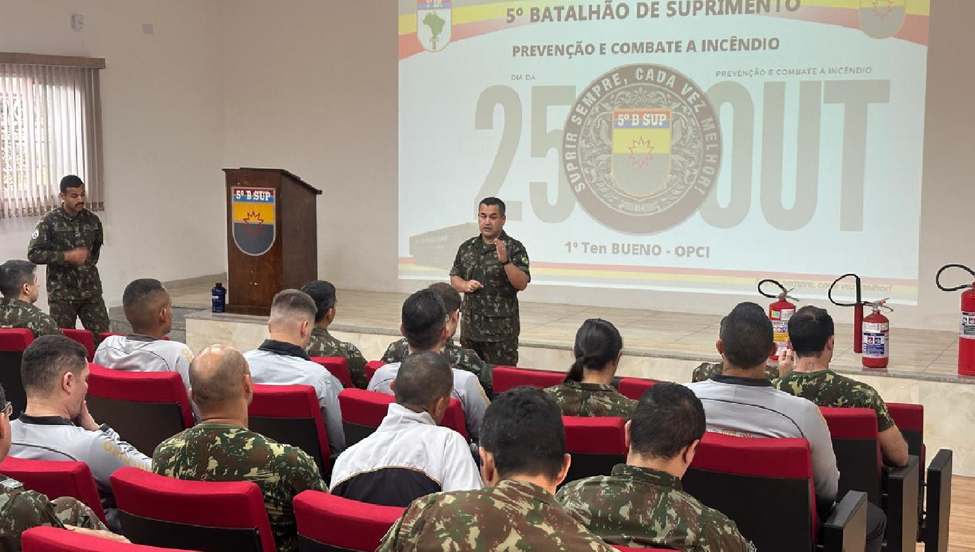 5º Batalhão de Suprimento Realiza Treinamento de Combate a Incêndio